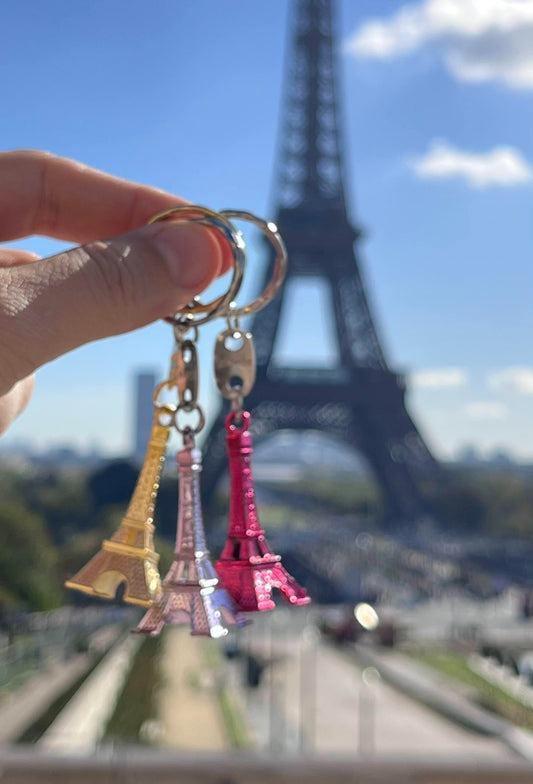 Set of 3 Eiffel Tower Keychains – Authentic Paris Souvenirs for Gifts & Collecting